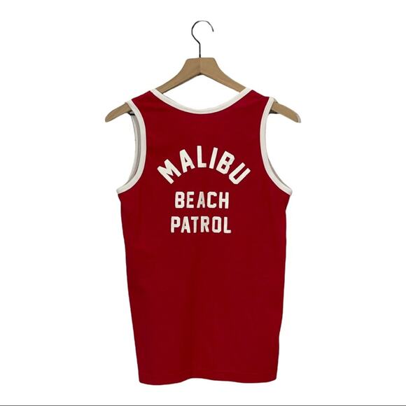 Baywatch Malibu Beach Patrol Ringer Tank - Red - Small - Picture 5 of 6